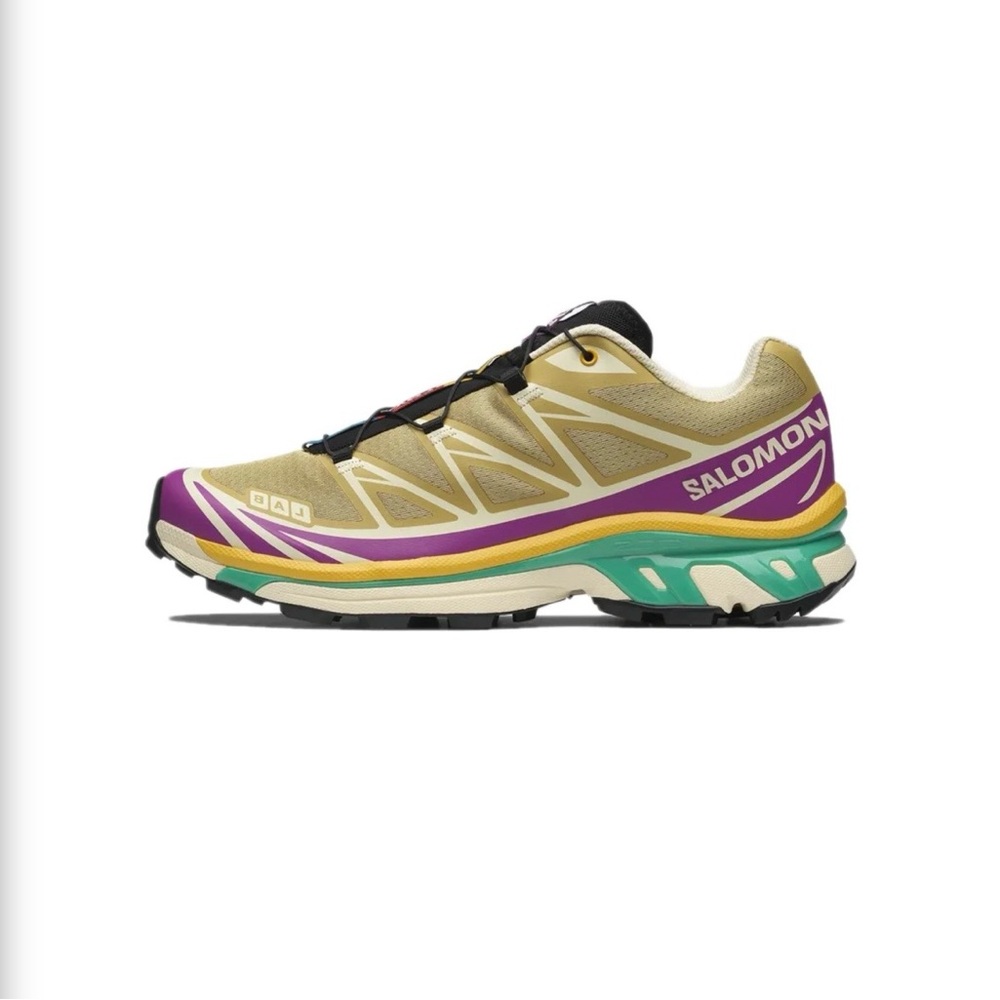 Salomon XT-6 Antique Gold Transparent Yellow Size W-8.5, M-7.5